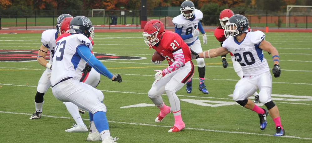 Football Rolls to 48-20 Homecoming Win over Westfield State