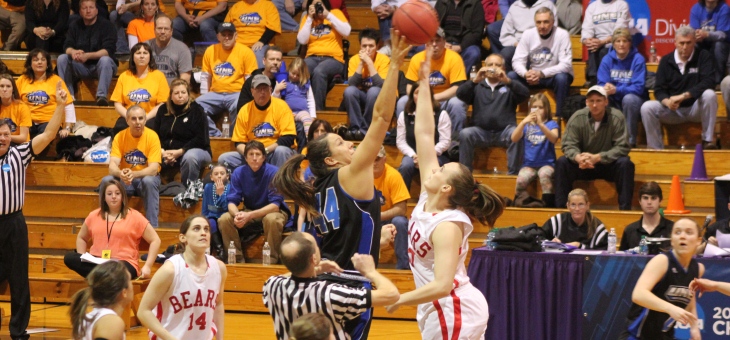 Women's Basketball Falls to UNE in NCAA Tournament, 67-58