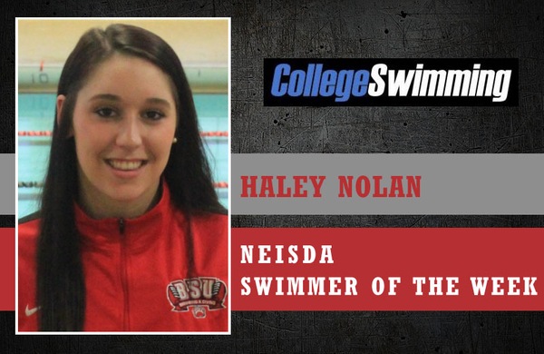 Haley Nolan Named NEISDA Swimmer of the Week by CollegeSwimming.com