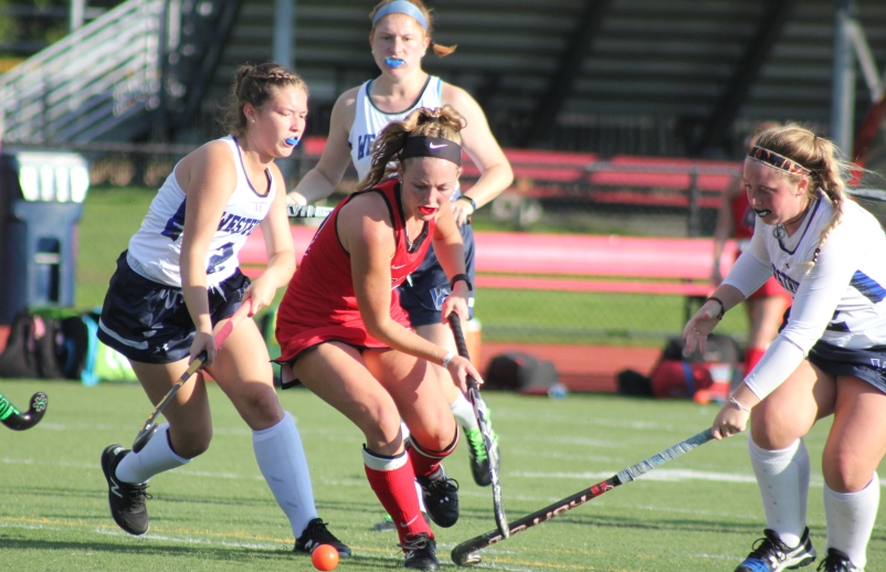Hayes Leads Field Hockey to 2-1 Win over Westfield State