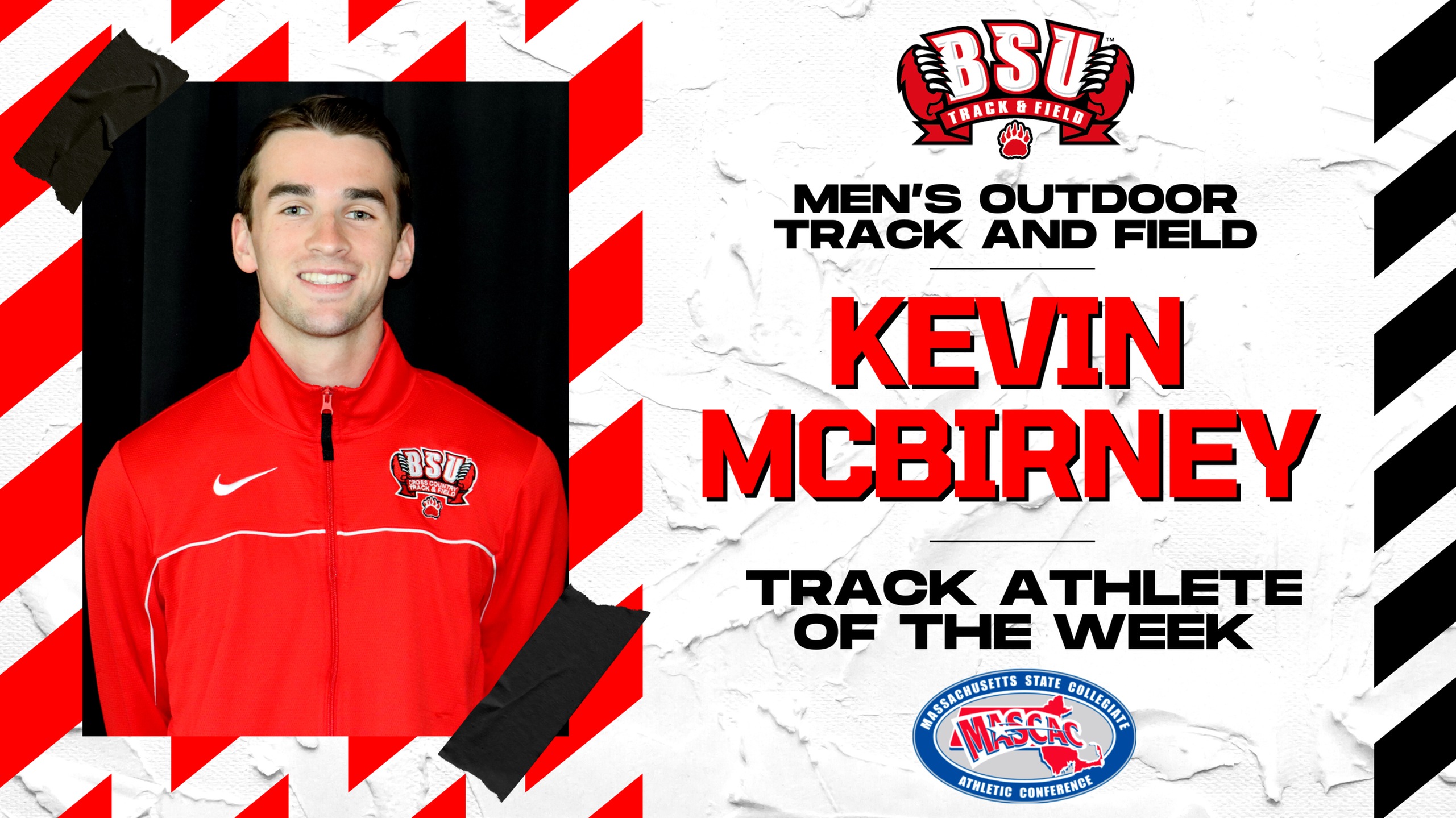 Kevin McBirney Named MASCAC Men's Outdoor Track Athlete of the Week