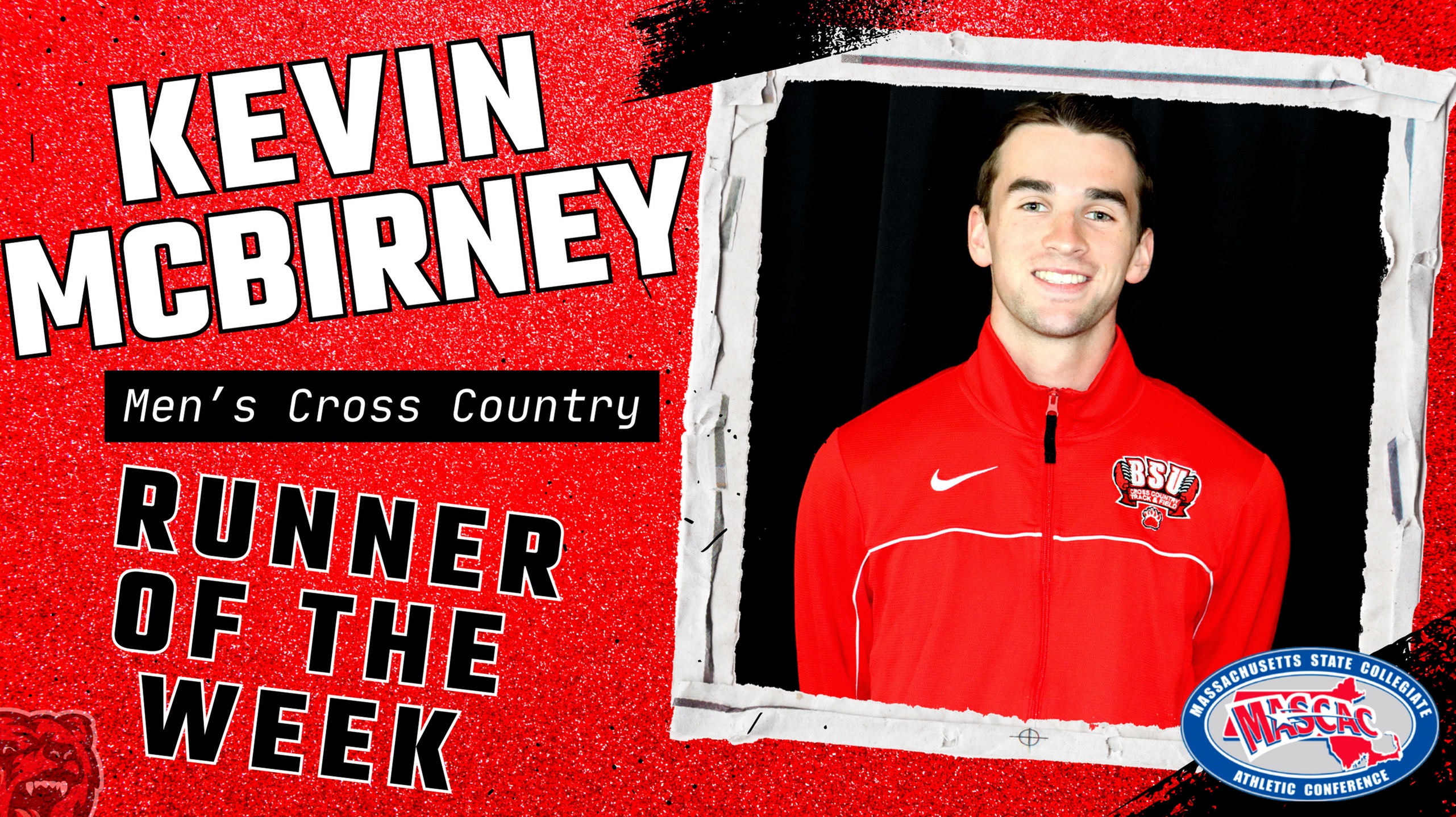 Kevin McBirney Named MASCAC Men's Cross Country Runner of the Week