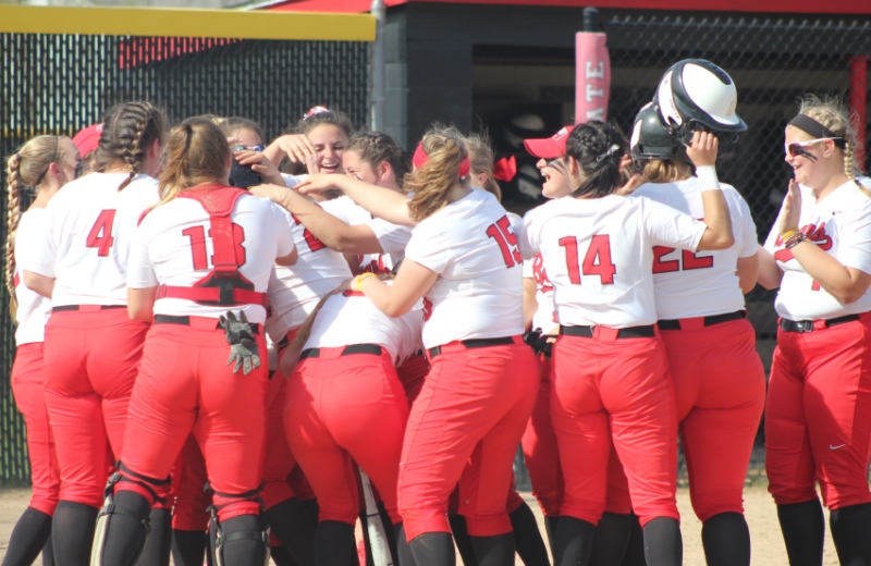 Softball Rolls to 9-1 Win over Salem State in MASCAC Tournament Opener