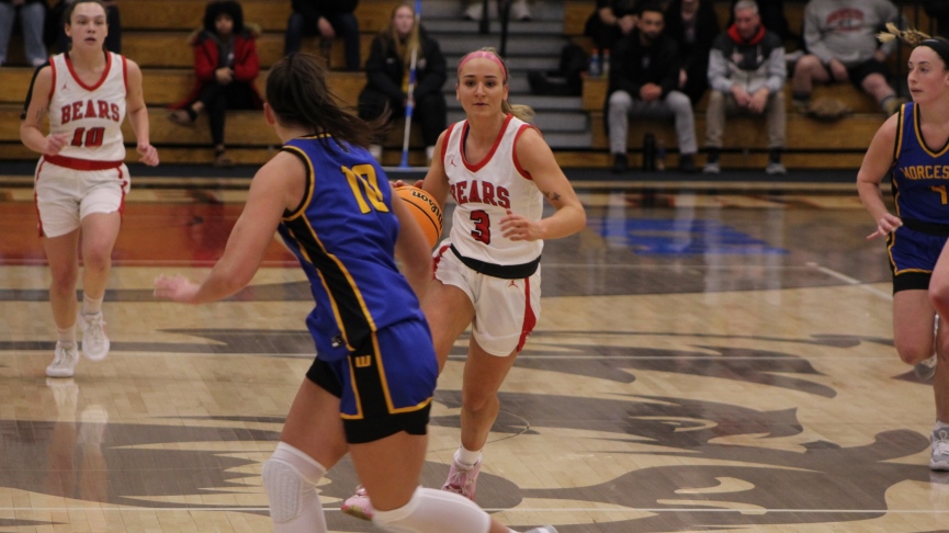 Grassi, Gaucher Lead Women's Basketball to 88-63 MASCAC Win Over Worcester State