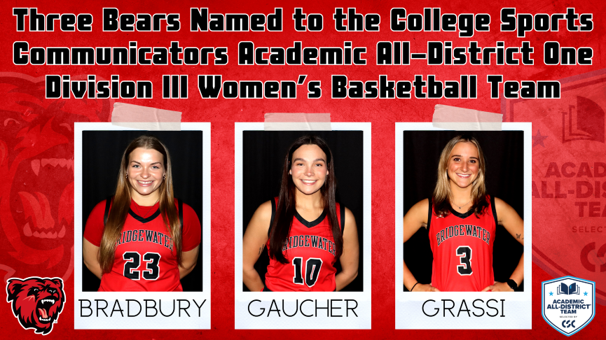 Three Bears Named to CSC Academic All-District&reg; One Women's Basketball Team