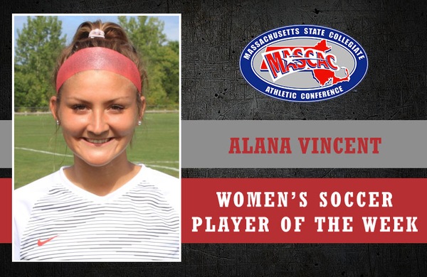 Alana Vincent Named MASCAC Women's Soccer Player of the Week