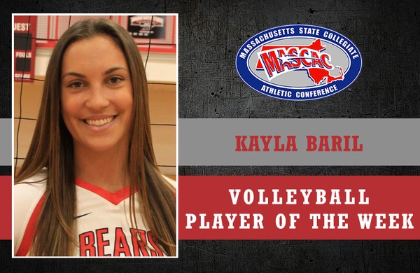 Kayla Baril Named MASCAC Volleyball Player of the Week