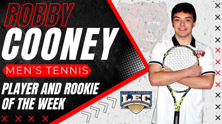 Robby Cooney Named Little East Men's Tennis Payer &amp; Rookie of the Week
