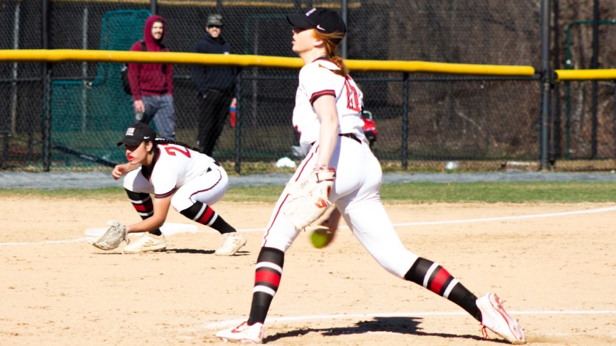 Softball Drops 7-4 Decision to UMass, Game Two Ends in 3-3 Tie